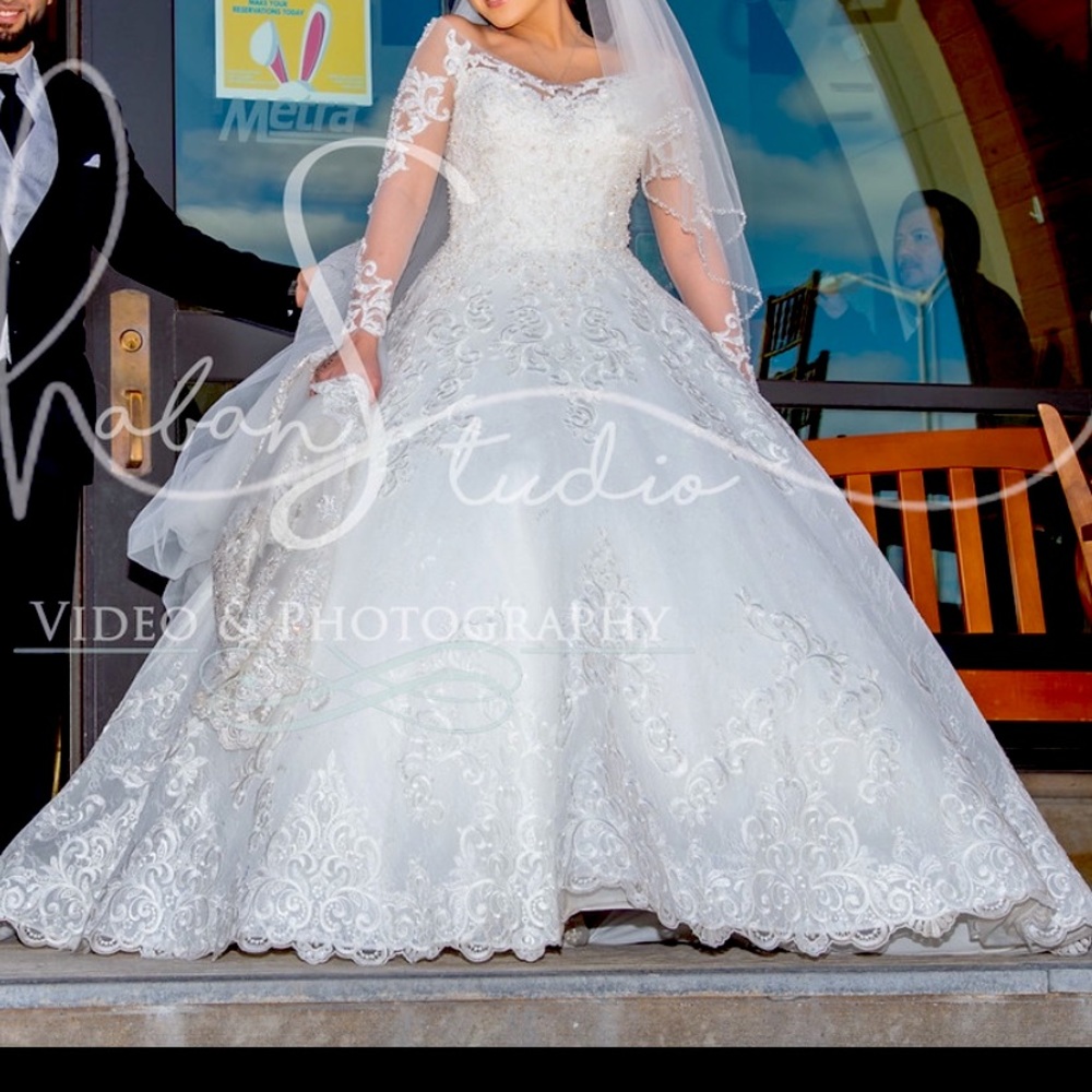Ivory custom made Wedding Dress